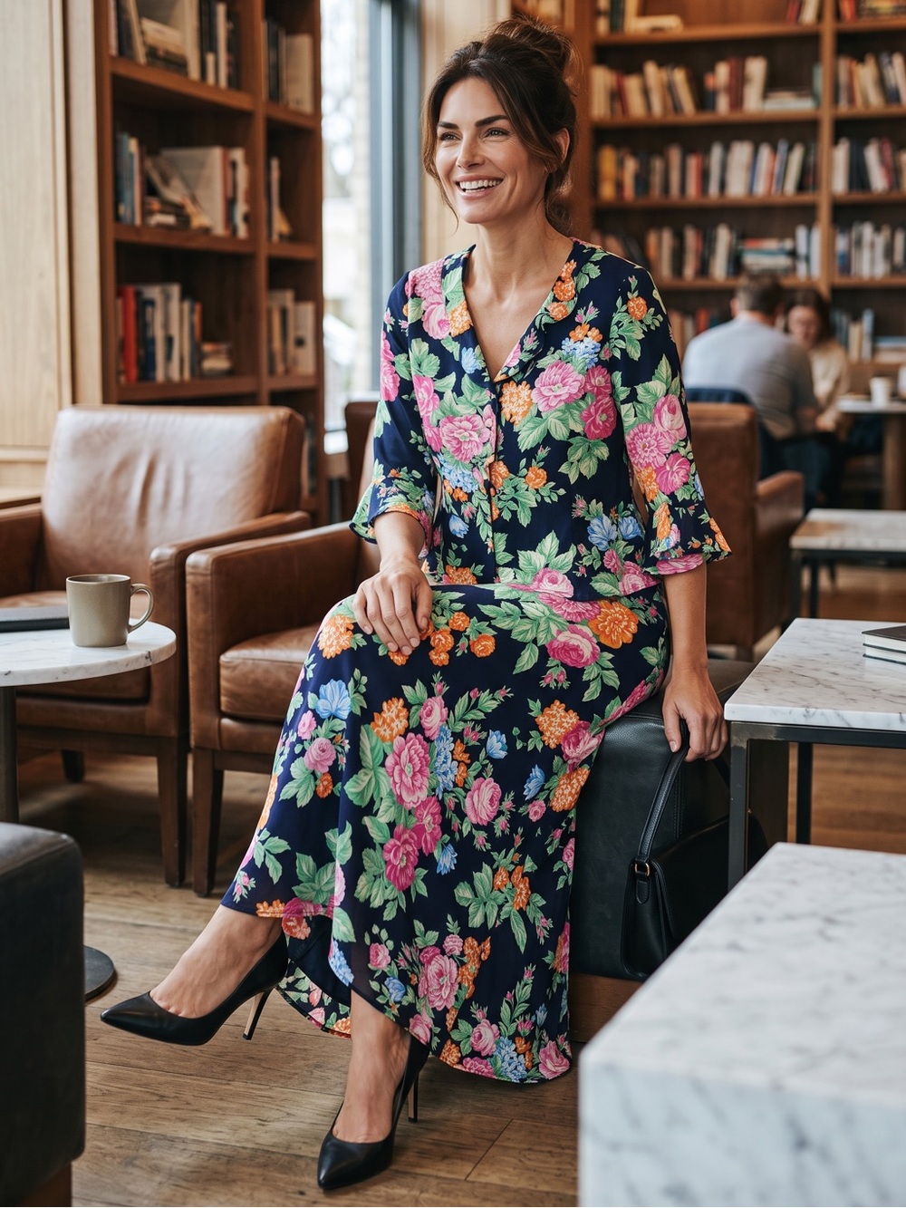 Laundry By Shelli Segal Matching Skirt And Blouse - Picture 2 of 11